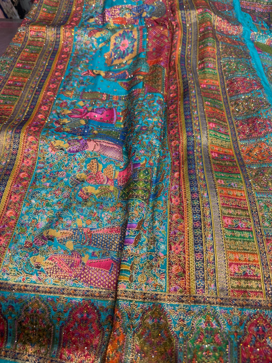 Beautiful designer Pure Kanni Silk Woven Sarees with Sabysachi Border