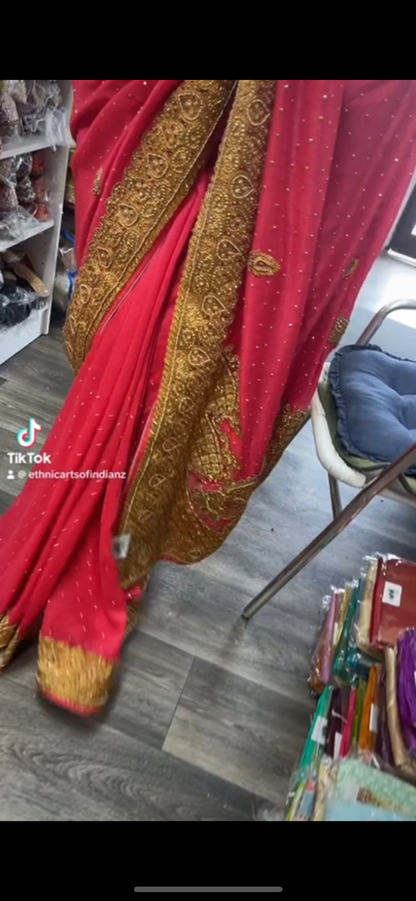 Beautiful designer heavily embroidery sarees