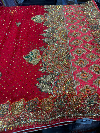 Beautiful designer heavily embroidery sarees