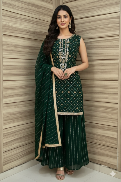 Beautiful designer skirt pants suit