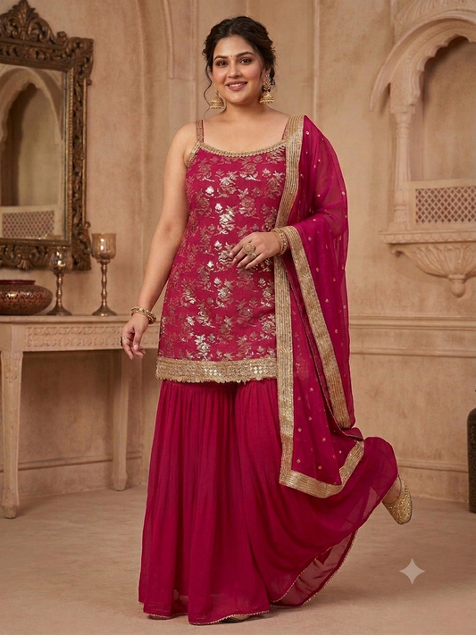 Beautiful designer sharara suit