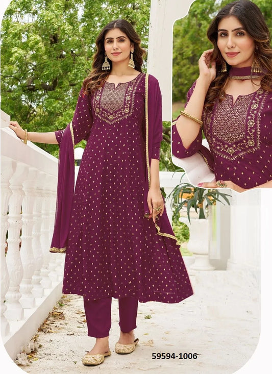 Beautiful designer flare Kurti  pants & dupptta