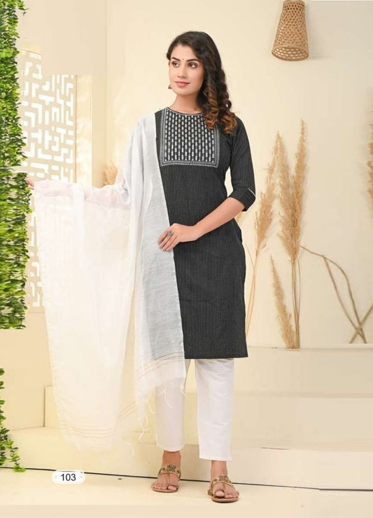 Beautiful designer kurti pants & dupptta set