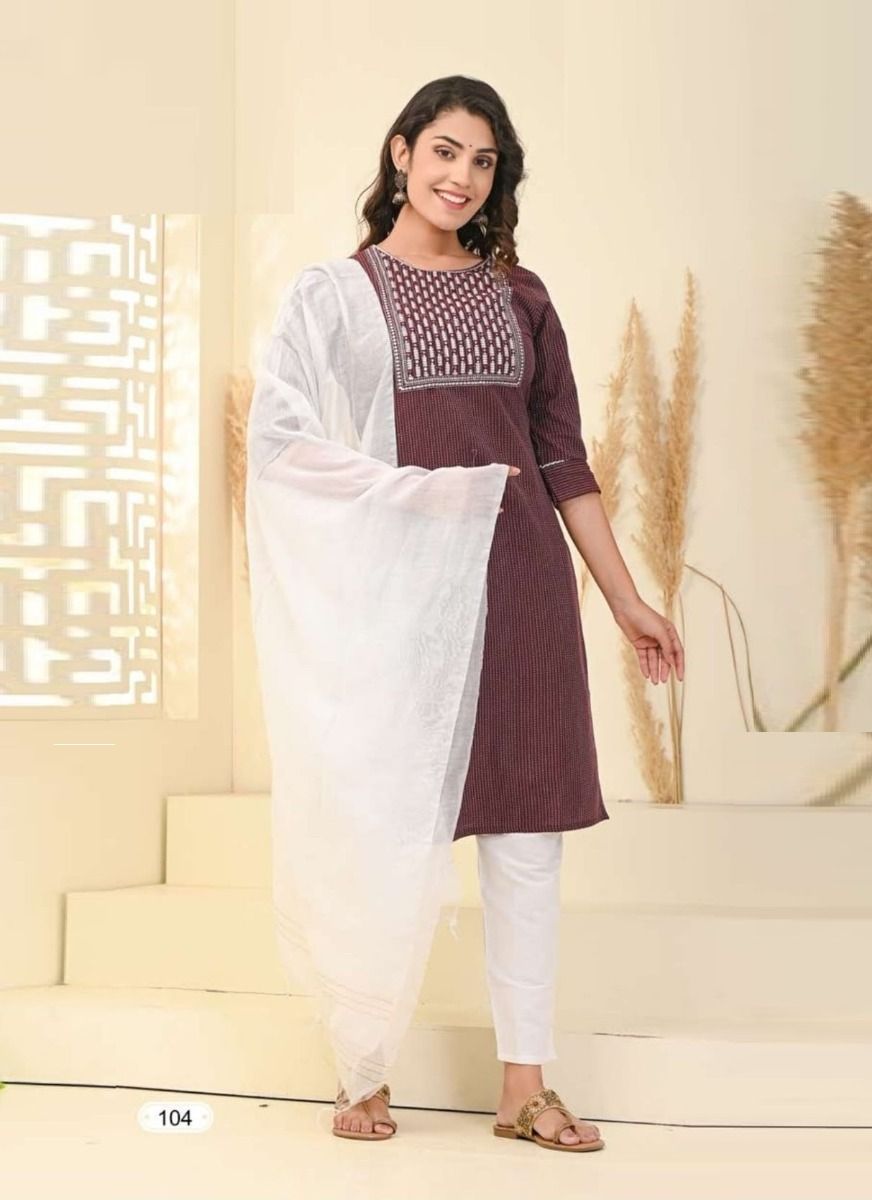 Beautiful designer kurti pants & dupptta set