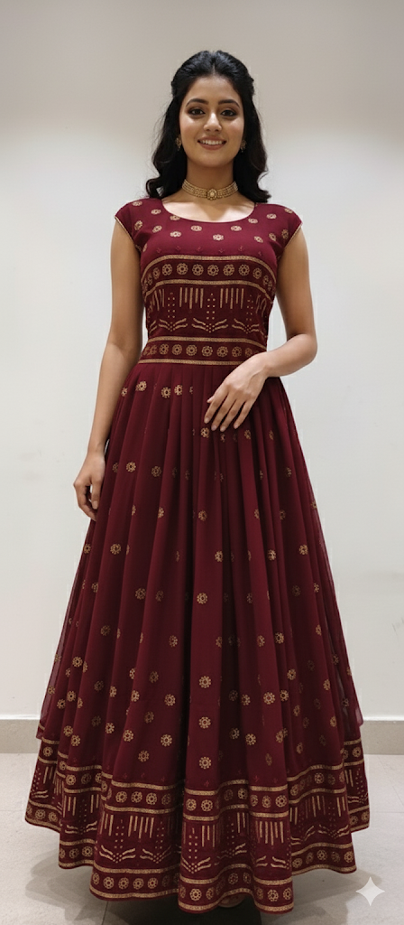 Beautiful designer anarkali gown