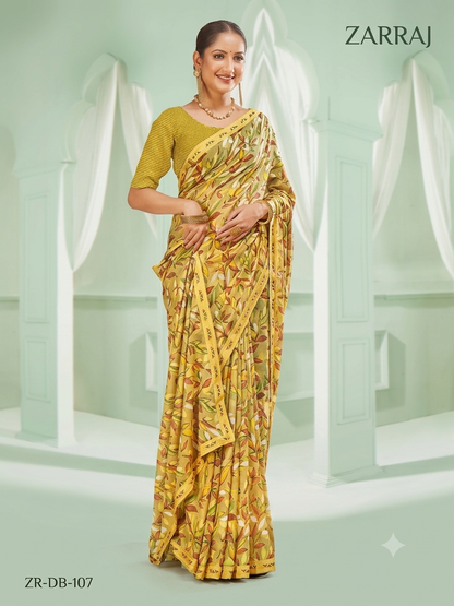 Beautiful designer floral saree