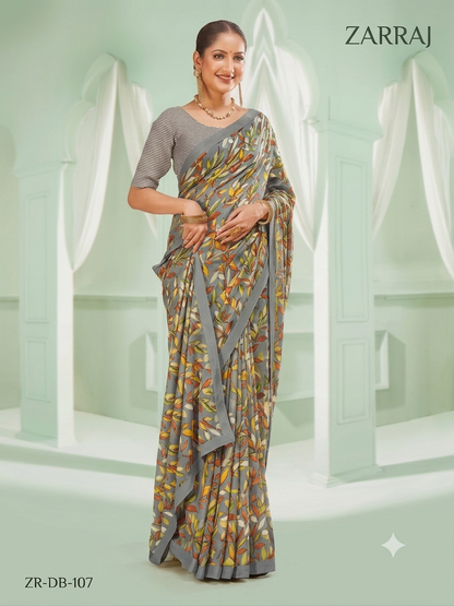 Beautiful designer floral saree