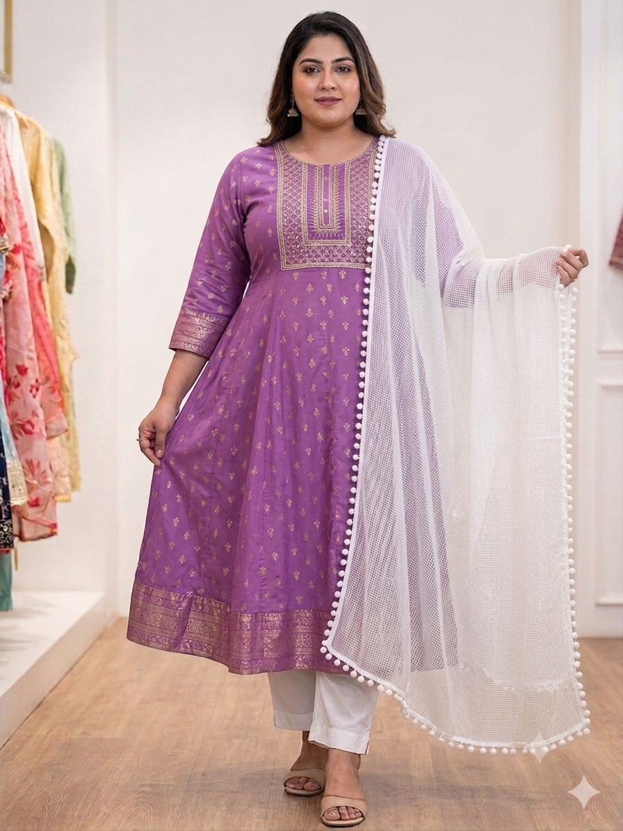 Beautiful designer Kurti pants dupatta
