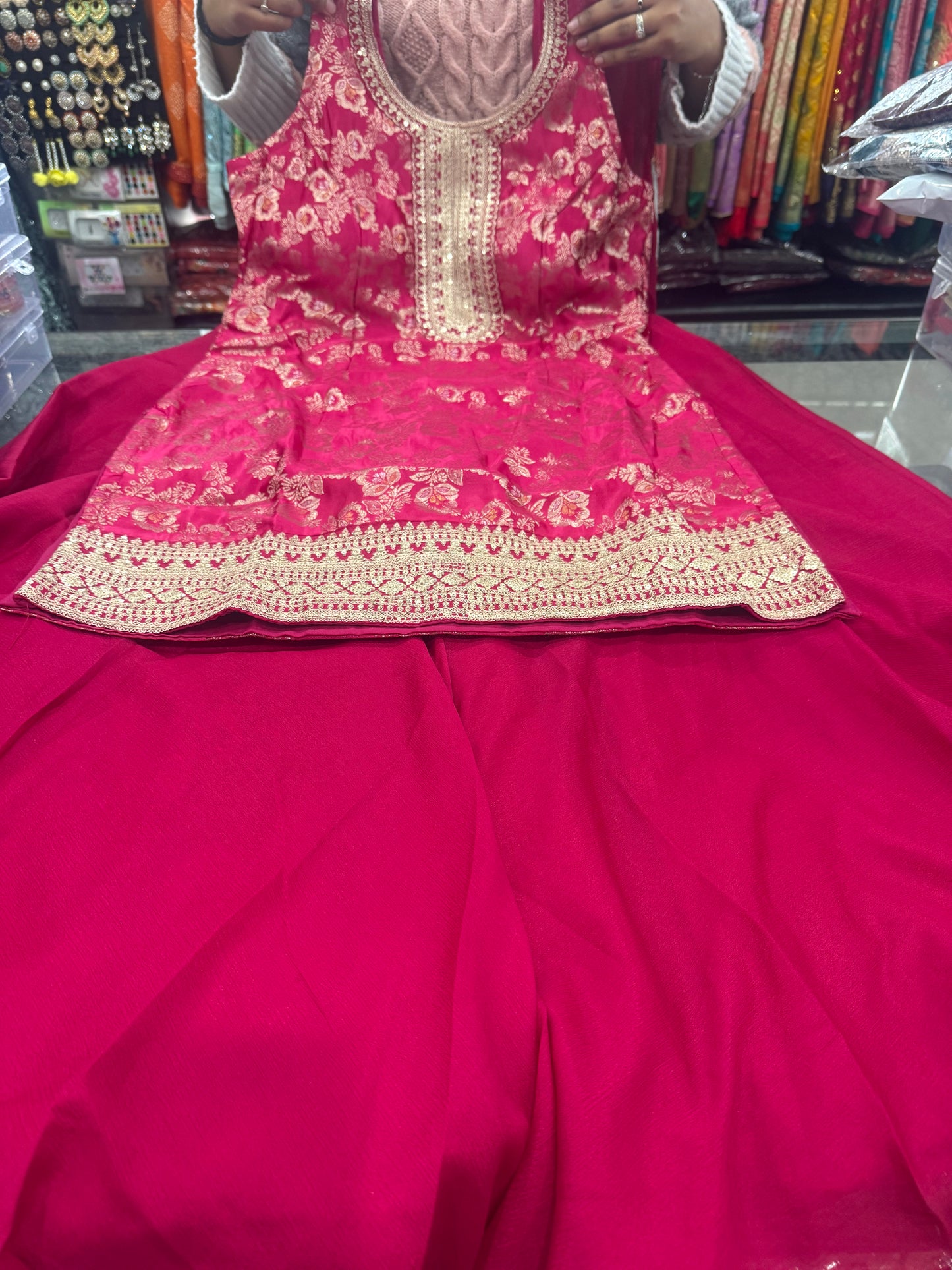 Beautiful designer plazo suit