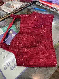 Beautiful designer ready made sequins blouse