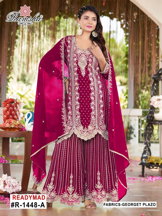 Beautiful designer plazo suit