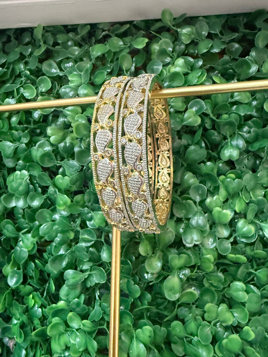 Beautiful designer American diamond kara set