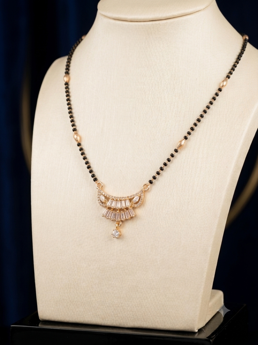Beautiful designer American diamond mangalsutra