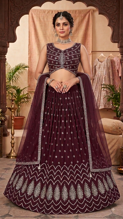 Beautiful designer ready made lengha choli suit