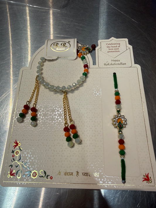 Beautiful designer Bhaiya Bhabhi Rakhi