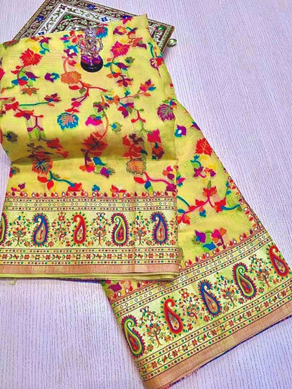Beautiful designer silk saree