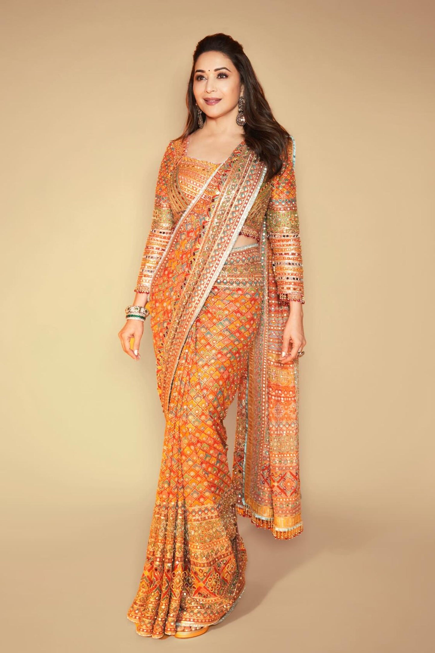 Beautiful designer multicolor viral saree