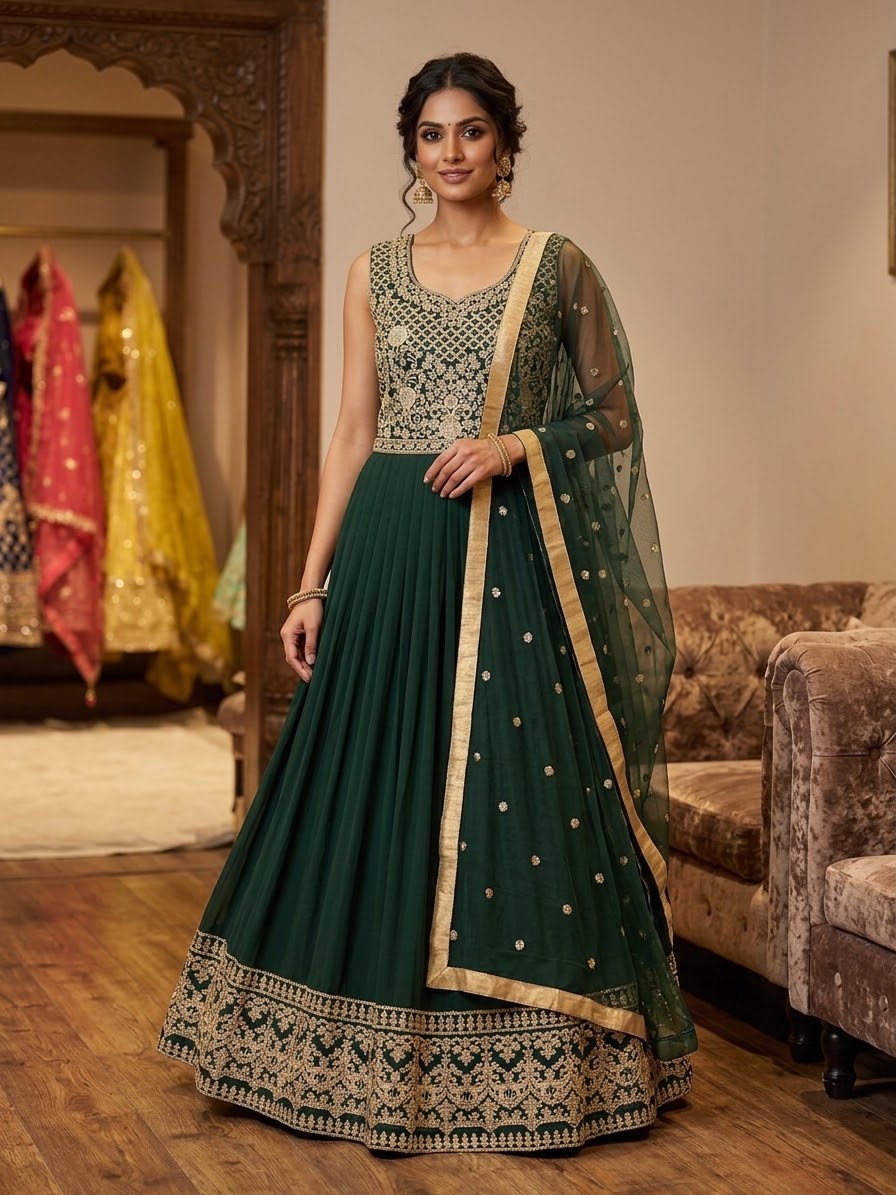 Beautiful designer anarkali suit