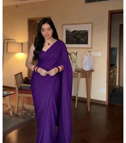 Beautiful designer geogrette saree
