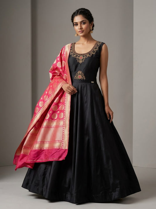 Beautiful designer gown style anarkali suit