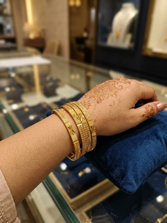 Beautiful gold plated bangles