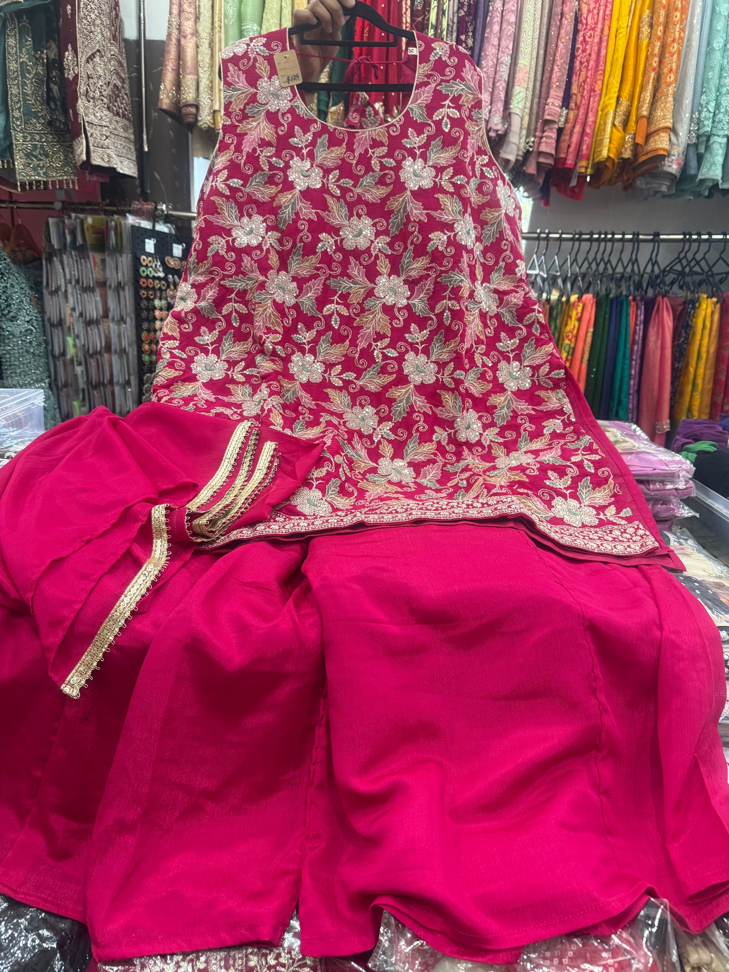 Beautiful designer plazo suit