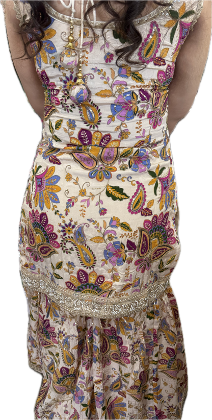 Beautiful designer sharara suit
