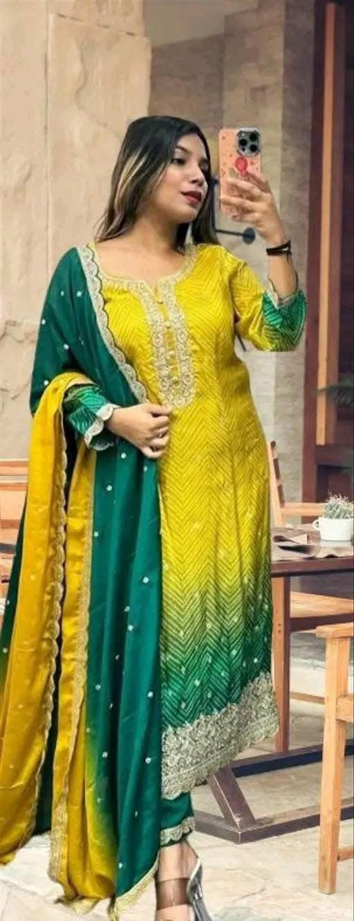 Beautiful designer plazo suit