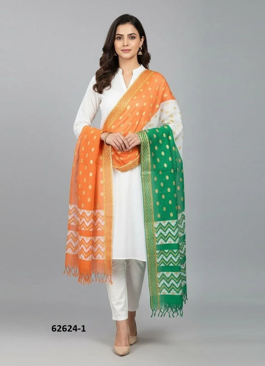 Beautiful designer REPUBLIC DAY TIRANGA DUPATTA