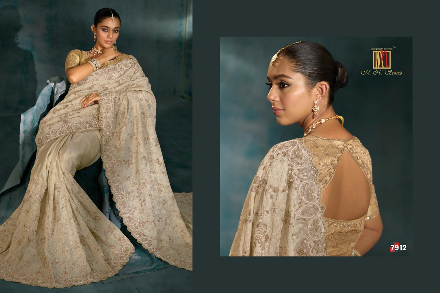 Beautiful designer silk saree