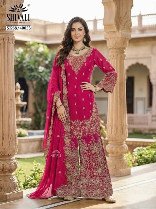 Beautiful designer Plazo suit