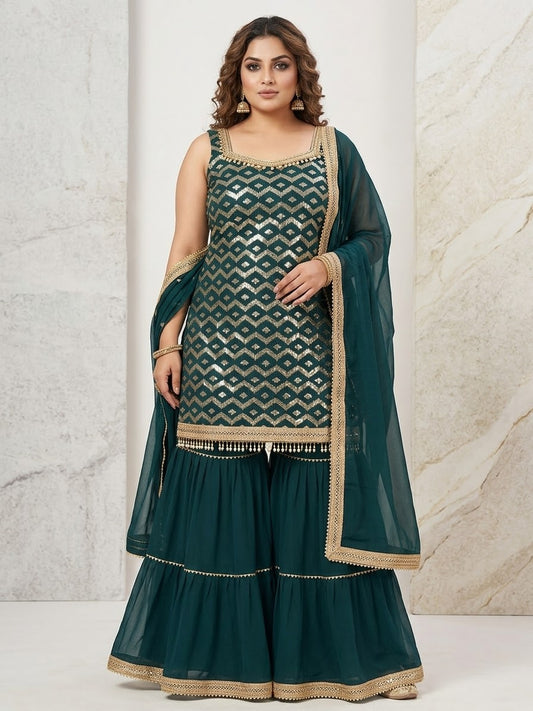 Beautiful designer sharara suit