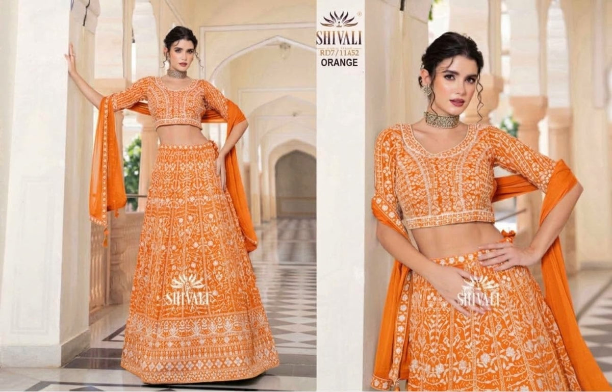 Beautiful designer lucknowi Embroidery lengha choli