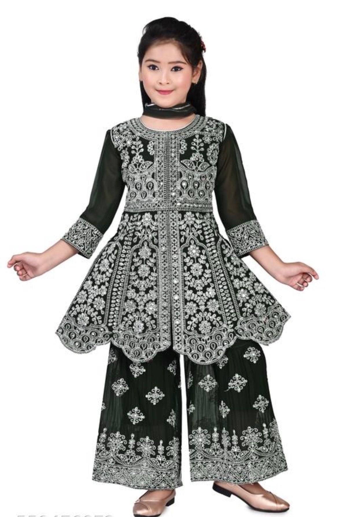 Beautiful designer plazo suit for girls