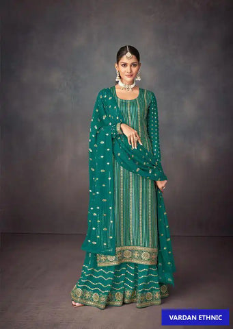 Beautiful designer plazo suit