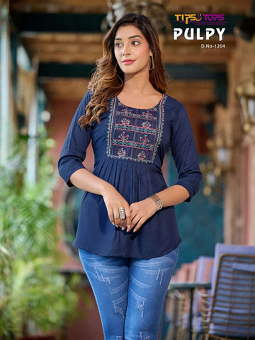 Beautiful designer embroideried  tunic tops