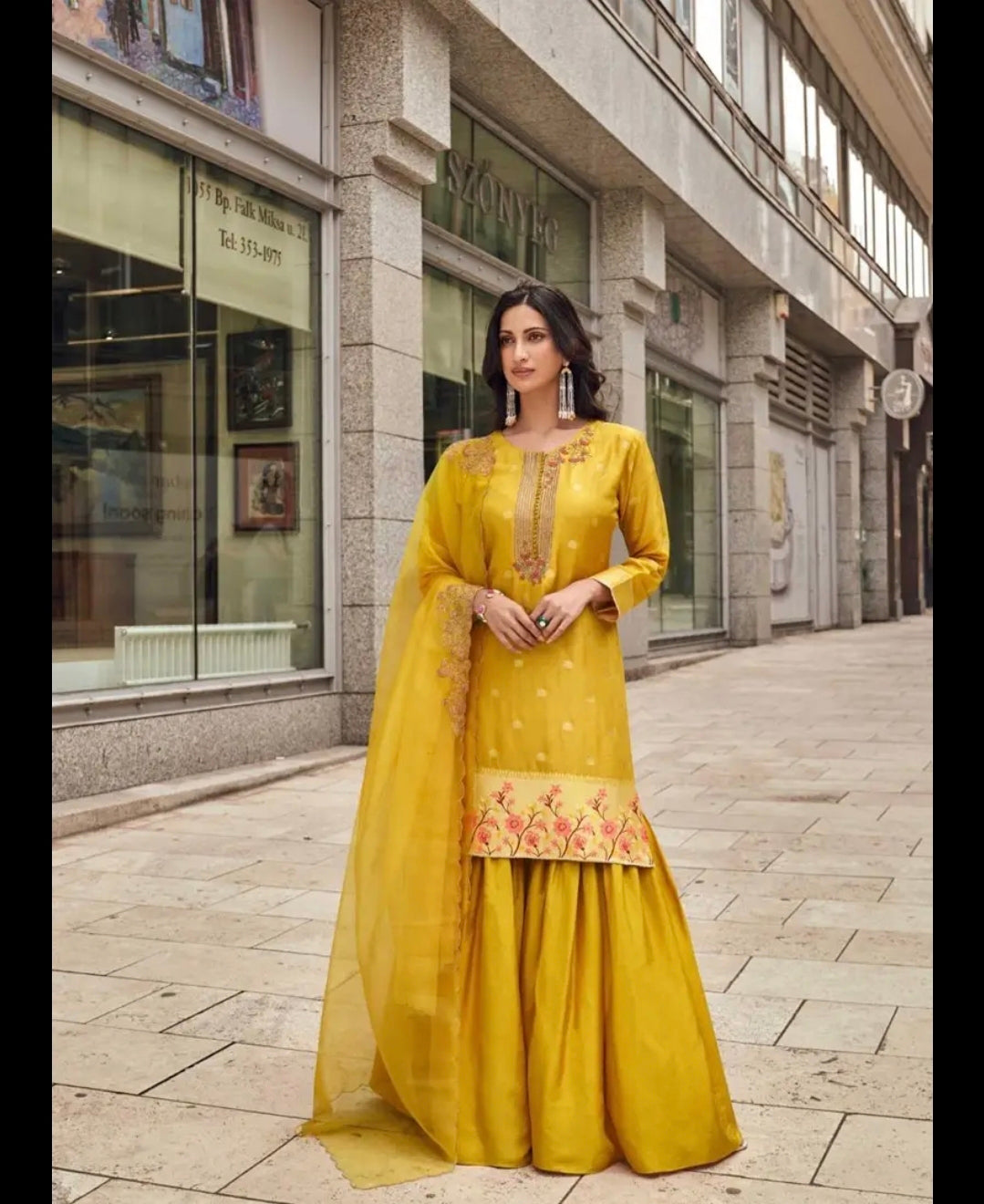 Beautiful designer sharara suit