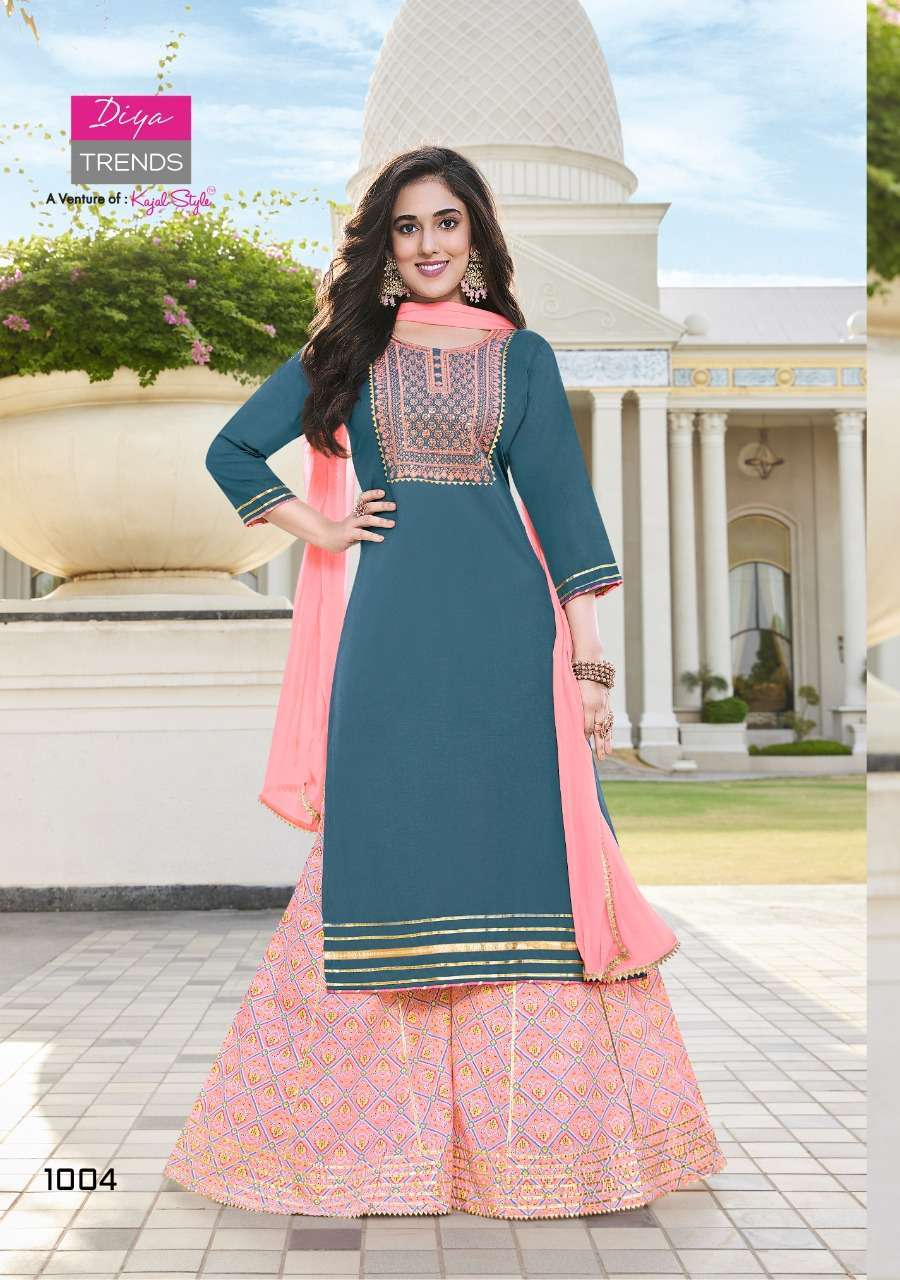 Beautiful designer kurta sharara set