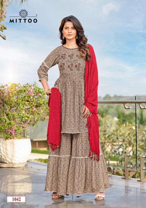 Beautiful designer party wear sharara suit