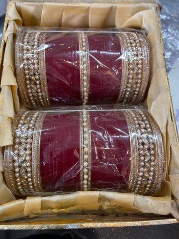 Beautiful designer bridal bangles chura set
