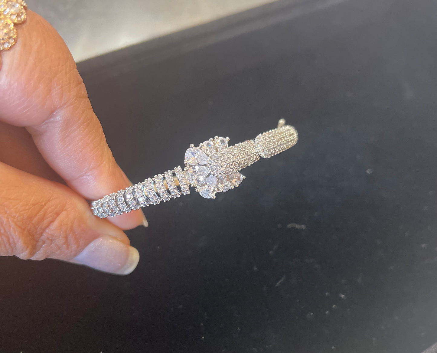 Beautiful designer American diamond bracelet