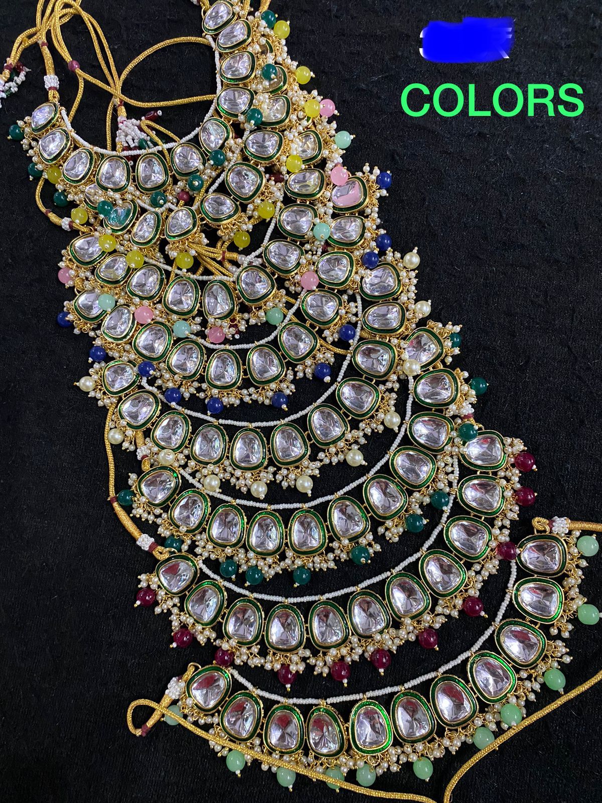 Beautiful designer kundan necklace set