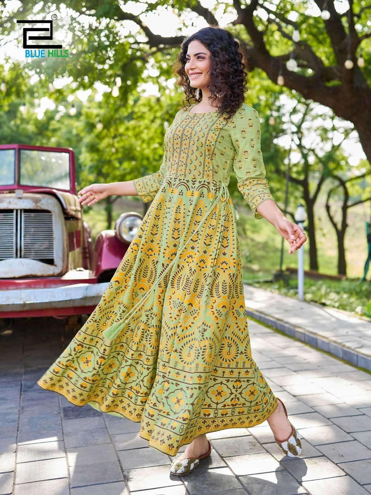 Beautiful designer long flare kurti