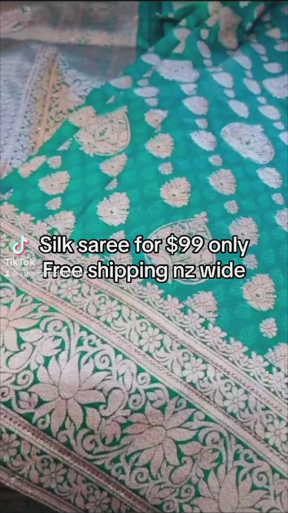 Beautiful designer silk saree