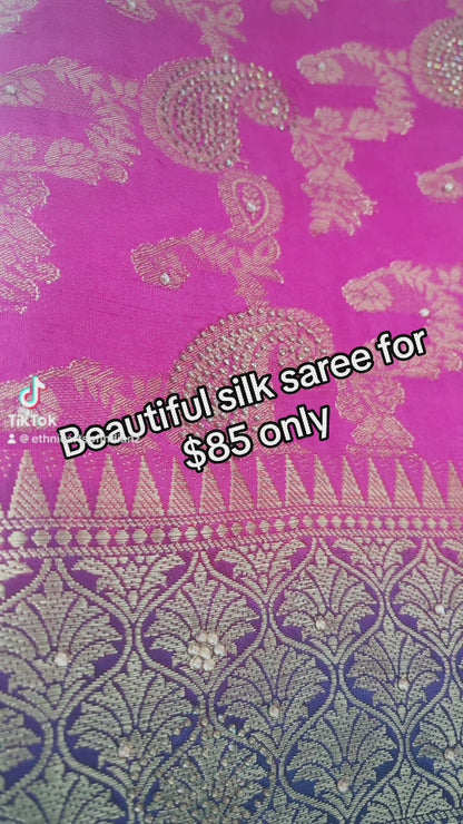 Beautiful designer silk saree