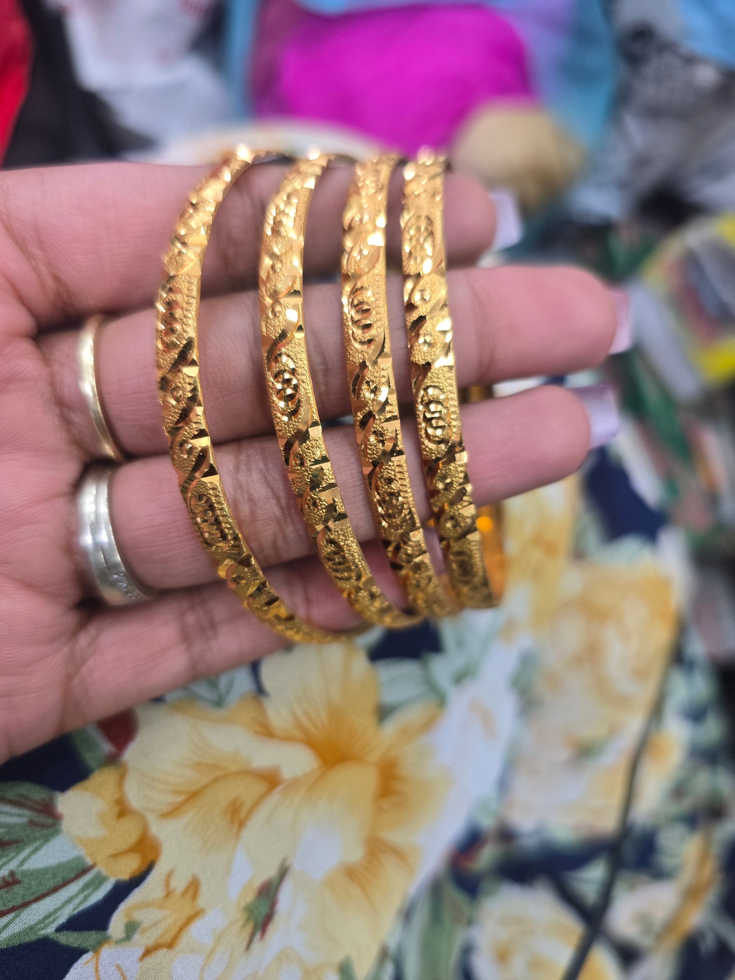 Beautiful gold plated bangles