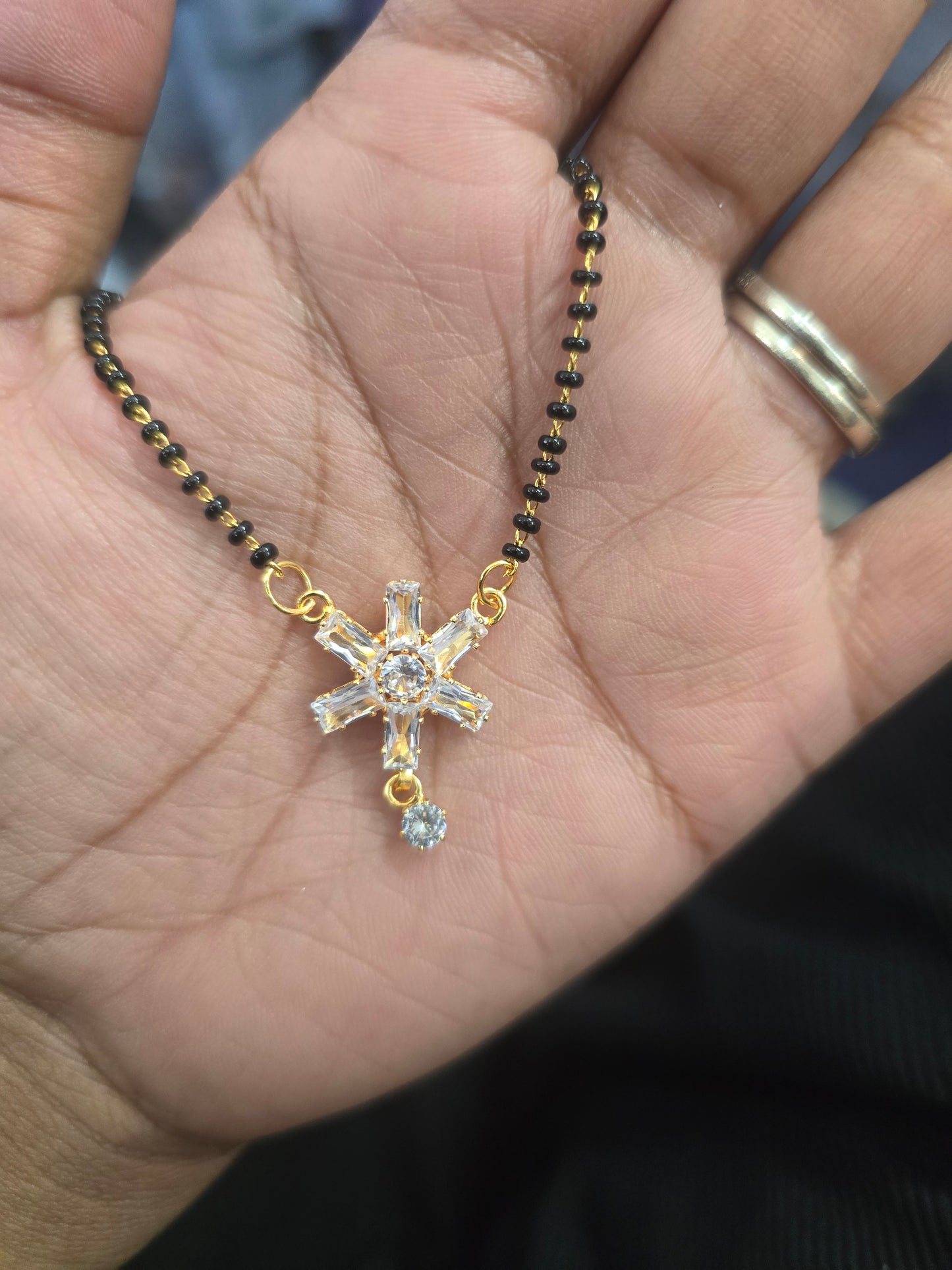 Beautiful designer American diamond mangalsutra