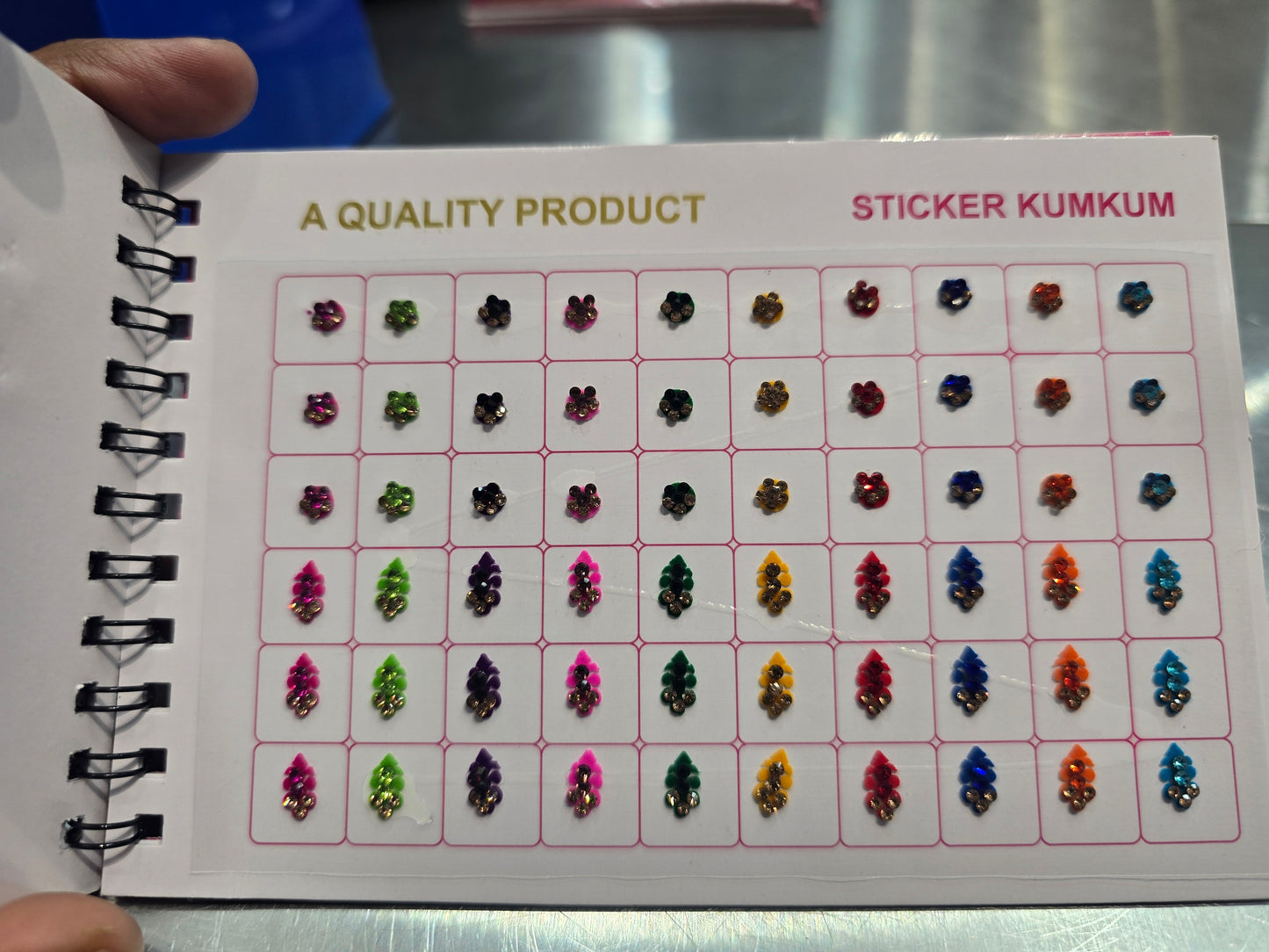 #4 Beautiful designer gold stone tikka/bindi book