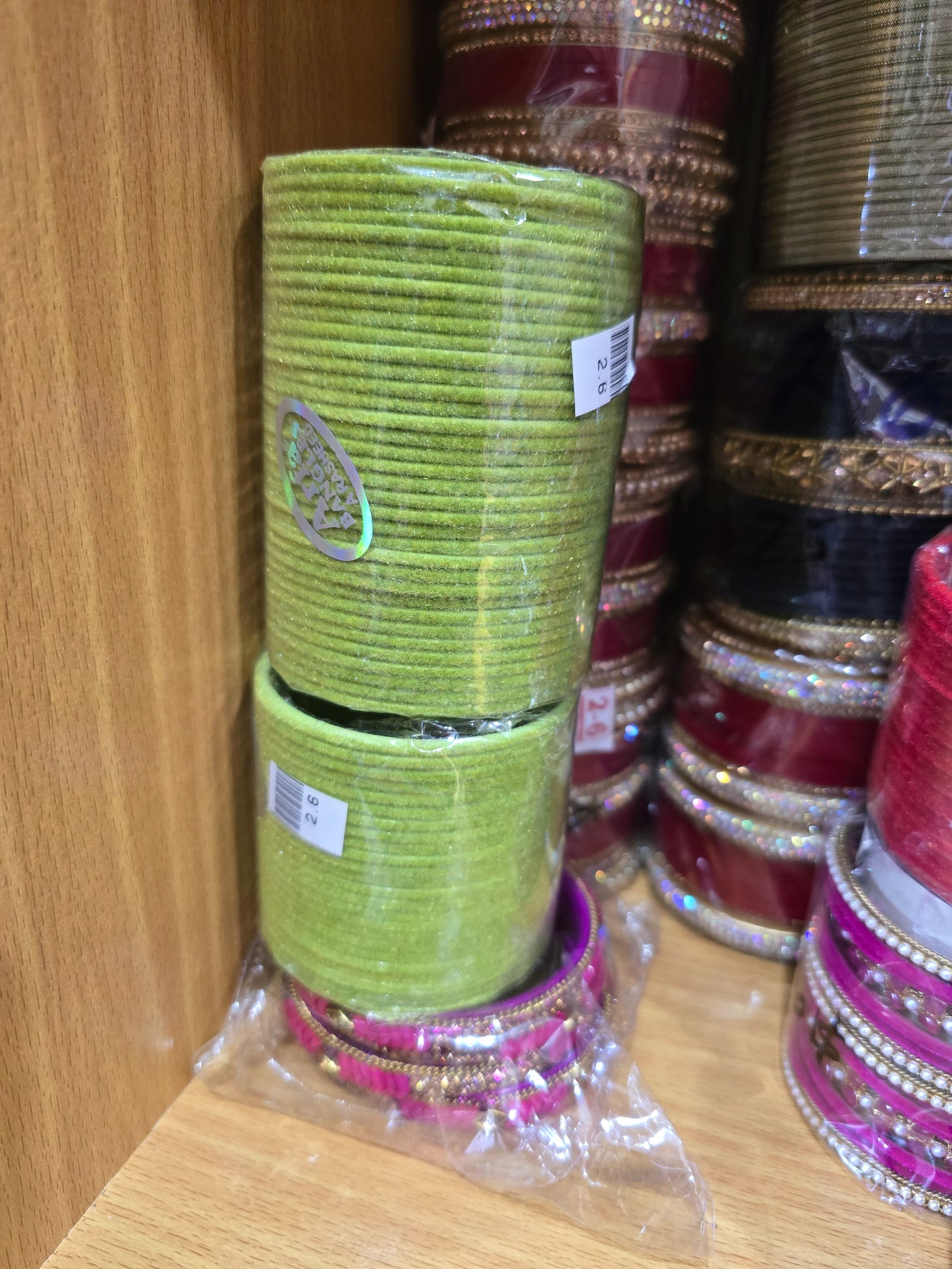 Beautiful designer velvet plain bangle