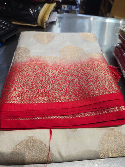 Beautiful designer temple silk saree